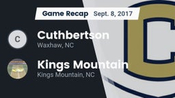 Recap: Cuthbertson  vs. Kings Mountain  2017