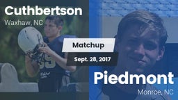 Matchup: Cuthbertson vs. Piedmont  2017