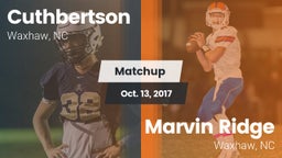 Matchup: Cuthbertson vs. Marvin Ridge  2017