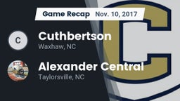 Recap: Cuthbertson  vs. Alexander Central  2017