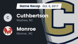 Recap: Cuthbertson  vs. Monroe  2017