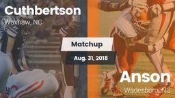 Matchup: Cuthbertson vs. Anson  2018
