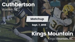 Matchup: Cuthbertson vs. Kings Mountain  2018