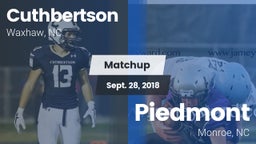 Matchup: Cuthbertson vs. Piedmont  2018