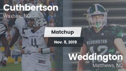 Matchup: Cuthbertson vs. Weddington  2019