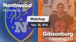 Matchup: Northwood vs. Gibsonburg  2016