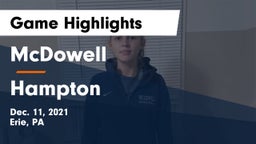 McDowell  vs Hampton  Game Highlights - Dec. 11, 2021