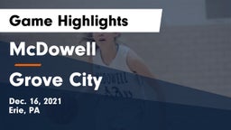 McDowell  vs Grove City  Game Highlights - Dec. 16, 2021