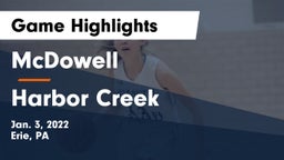 McDowell  vs Harbor Creek  Game Highlights - Jan. 3, 2022