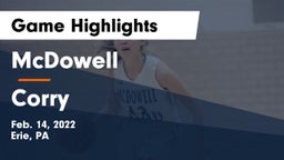 McDowell  vs Corry  Game Highlights - Feb. 14, 2022