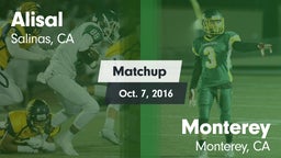 Matchup: Alisal vs. Monterey  2016
