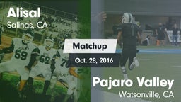 Matchup: Alisal vs. Pajaro Valley  2016