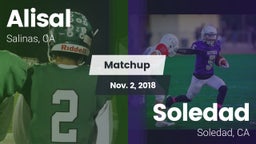 Matchup: Alisal vs. Soledad  2018