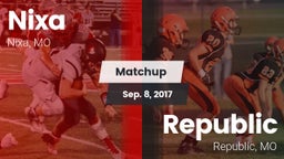 Matchup: Nixa  vs. Republic  2017