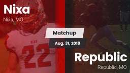 Matchup: Nixa  vs. Republic  2018