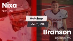 Matchup: Nixa  vs. Branson  2019