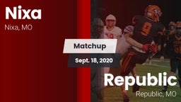 Matchup: Nixa  vs. Republic  2020