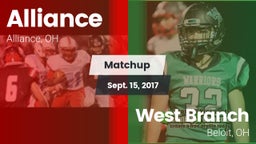 Matchup: Alliance vs. West Branch  2017