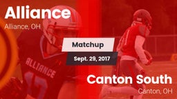 Matchup: Alliance vs. Canton South  2017