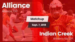 Matchup: Alliance vs. Indian Creek  2018