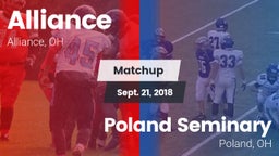 Matchup: Alliance vs. Poland Seminary  2018