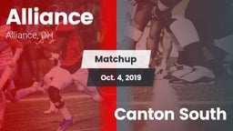 Matchup: Alliance vs. Canton South  2019
