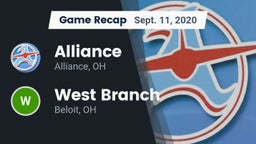 Recap: Alliance  vs. West Branch  2020
