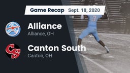 Recap: Alliance  vs. Canton South  2020