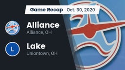 Recap: Alliance  vs. Lake  2020