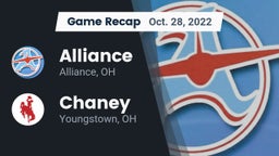 Recap: Alliance  vs. Chaney  2022