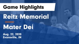 Reitz Memorial  vs Mater Dei  Game Highlights - Aug. 22, 2020