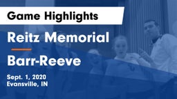 Reitz Memorial  vs Barr-Reeve  Game Highlights - Sept. 1, 2020