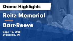 Reitz Memorial  vs Barr-Reeve  Game Highlights - Sept. 12, 2020
