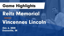 Reitz Memorial  vs Vincennes Lincoln  Game Highlights - Oct. 6, 2020