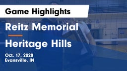 Reitz Memorial  vs Heritage Hills  Game Highlights - Oct. 17, 2020