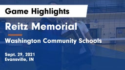Reitz Memorial  vs Washington Community Schools Game Highlights - Sept. 29, 2021