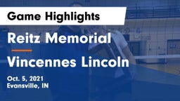Reitz Memorial  vs Vincennes Lincoln  Game Highlights - Oct. 5, 2021