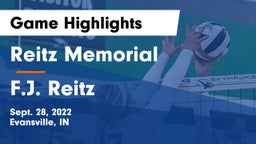 Reitz Memorial  vs F.J. Reitz  Game Highlights - Sept. 28, 2022