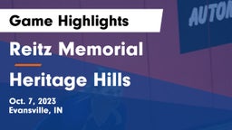 Reitz Memorial  vs Heritage Hills  Game Highlights - Oct. 7, 2023