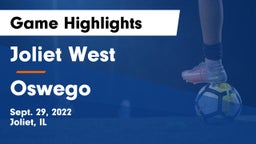 Joliet West  vs Oswego  Game Highlights - Sept. 29, 2022