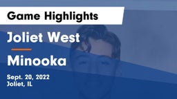 Joliet West  vs Minooka  Game Highlights - Sept. 20, 2022