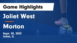 Joliet West  vs Morton  Game Highlights - Sept. 30, 2023