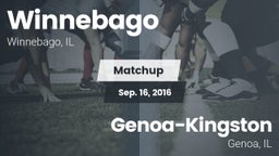 Matchup: Winnebago vs. Genoa-Kingston  2016