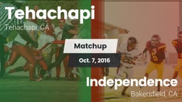 Matchup: Tehachapi vs. Independence  2016