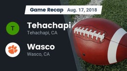 Recap: Tehachapi  vs. Wasco  2018