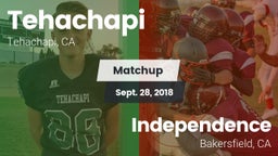 Matchup: Tehachapi vs. Independence  2018