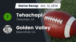 Recap: Tehachapi  vs. Golden Valley  2018