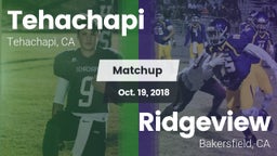 Matchup: Tehachapi vs. Ridgeview  2018