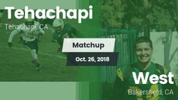 Matchup: Tehachapi vs. West  2018