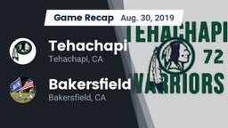 Recap: Tehachapi  vs. Bakersfield  2019